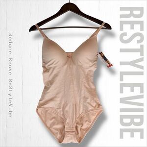 SKINNYGIRL Women’s Size L Bodysuit Shaper NWT Seamless Underwire Padded Support